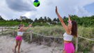 Beach Football Playing College Sorority Girls Creampie Threesome picture 12